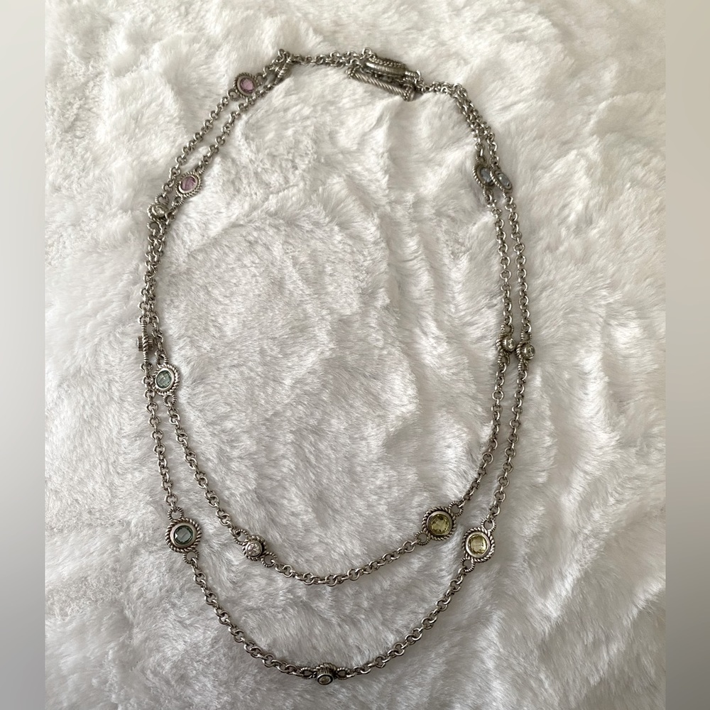 Judith Ripka Sterling 5.40 ct tw Lab Created Necklace
